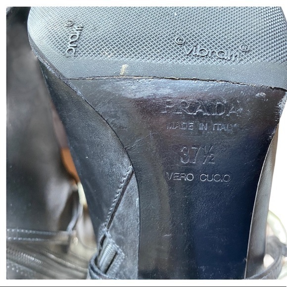 Prada Black Western Ankle booties EUC size… - Picture 8 of 11